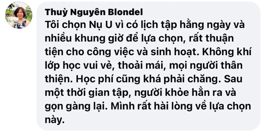 Chia sẻ của chị Thuỳ Nguyên Blondel